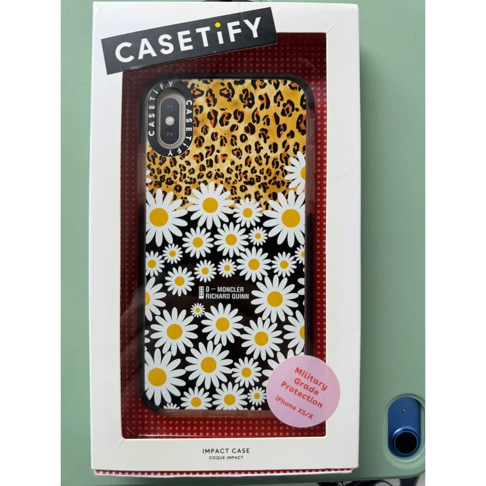 CASETiFY Moncler Richard Quinn iPhone XS / X Impact Case Leopard Daisy